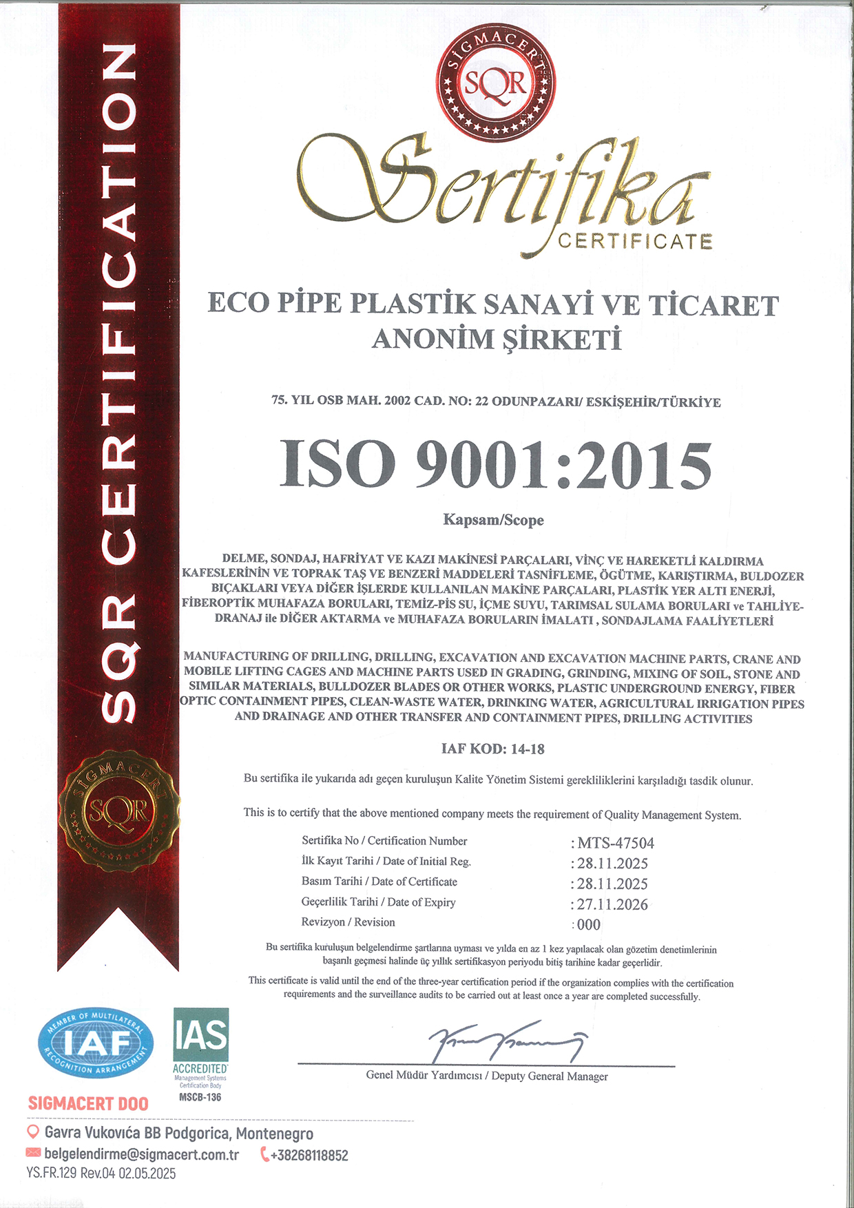 ISO 9001:2015
